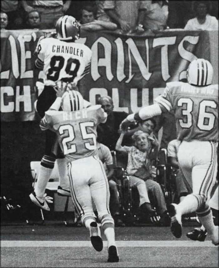 Former Saints WR Wes Chandler (89). Credit: nosaintshistory.com